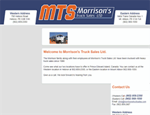 Tablet Screenshot of morrisonstrucksales.com